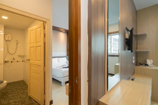 غرفة متصلة بسريرين كوين، Baan Thai Beach Side Residence 8/8