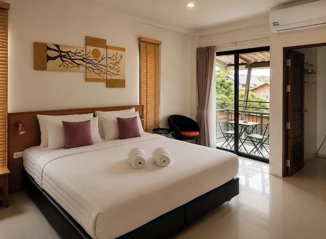 غرفة عائلية بسرير كينج وسرير كوين، Palmari Boutique Hotel 5/10