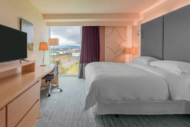 غرفة بانورامية بسرير كينج بإطلالة مع دخول صالة النادي في طابق مرتفع لذوي الإعاقة، Sheraton San Jose Hotel Costa Rica 2/6