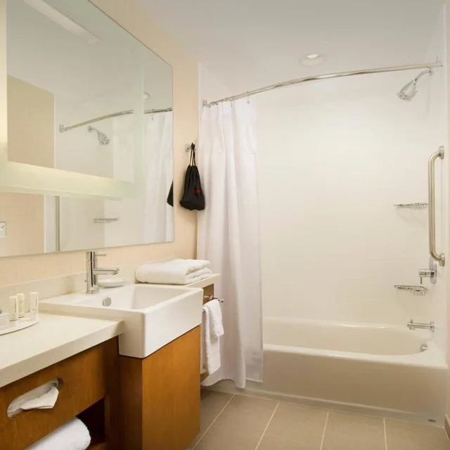 استوديو بسرير كوين مع أريكة بحوض استحمام لذوي الإعاقة، Springhill Suites Bridgeport Clarksburg 5/6