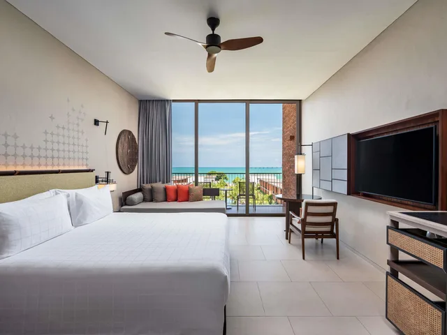 غرفة ديلوكس بسرير مزدوج أو سريرين منفصلين بإطلالة على البحر، Pullman Khao Lak Resort 4/8