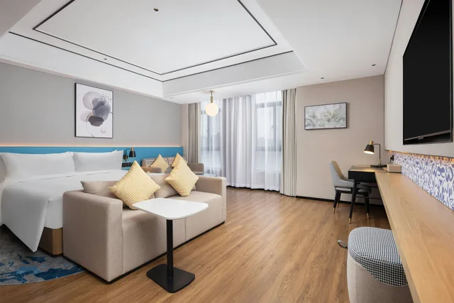 غرفة سوبيريور بسرير كينج، Hilton Garden Inn Zhuji East 2/4