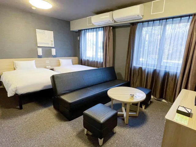 غرفة ديلوكس بسريرين منفصلين للمدخنين، Hotel Route-Inn Miyako 1/5