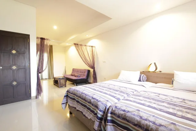 غرفة ديلوكس بسرير مزدوج أو سريرين منفصلين، Hotel Alit S Beach 5/10