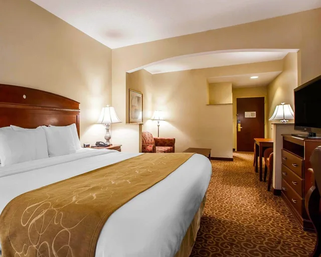 جناح بسرير كوين مع أريكة لذوي الإعاقة، Comfort Suites East Brunswick - South River 1/7