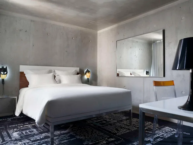 غرفة بسرير مزدوج لذوي الإعاقة، Mama Shelter Paris East 3/6