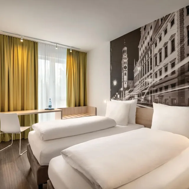 Adjoining, Standard, Double Bed, Super 8 by Wyndham Augsburg 1/5