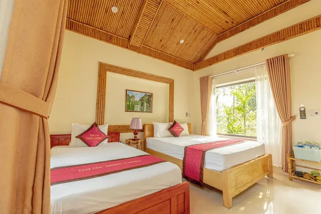غرفة ديلوكس ثلاثية، Tam Coc Green Garden Bungalow 2/5