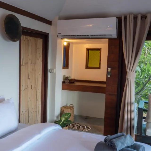 بنغل بإطلالة على البحر بشرفة، Blue Heaven Resort Koh Tao 6/8