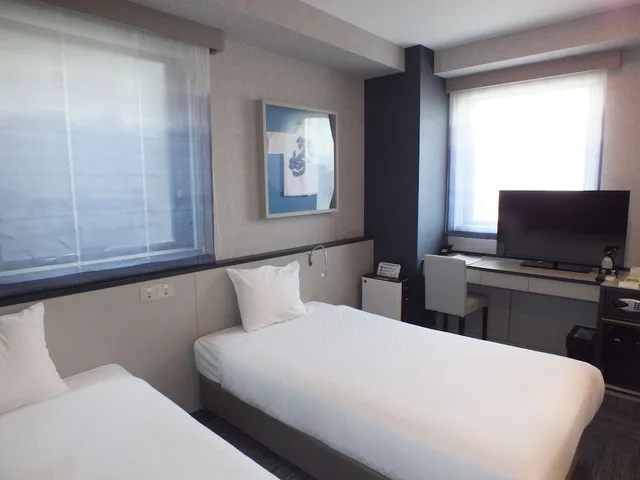 غرفة بسريرين منفصلين، Henn na Hotel Fukuoka Hakata 3/6