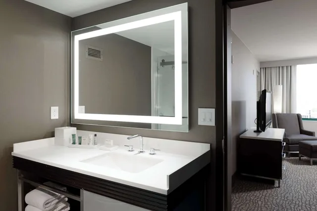 جناح بريميوم بسرير كينج بإطلالة على المدينة بغرفة نوم واحدة، Hilton Woodland Hills Los Angeles 4/7