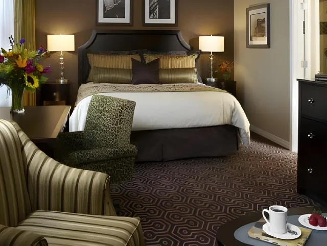 غرفة ديلوكس بسرير كينج مع أريكة، Hotel Julien Dubuque 1/1