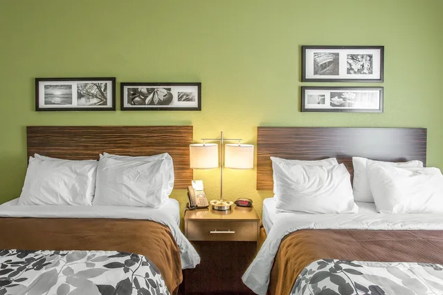 غرفة قياسية بسريرين كوين، Sleep Inn & Suites Dayton South 1/4