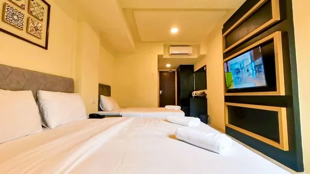 غرفة عائلية بسرير كوين وسرير فردي، Bishop Hotel Penang 1/2