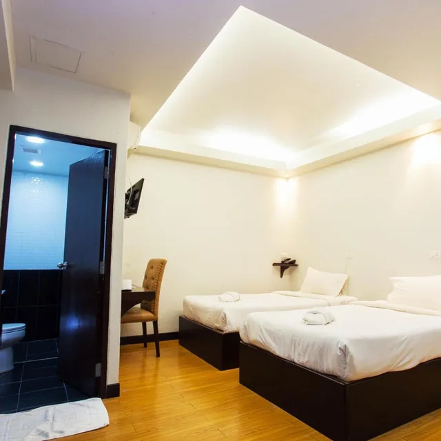 غرفة اقتصادية بسريرين منفصلين، Basic Line Hotel at Loikroh 3/8