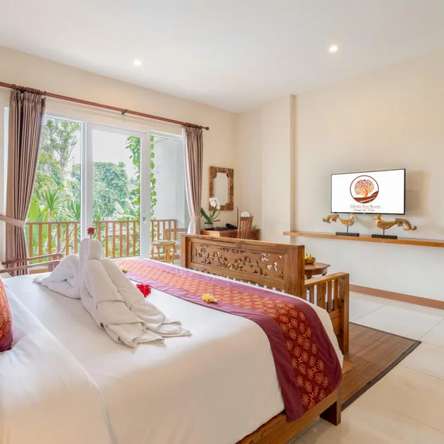 جناح جونيور بشرفة، Ashoka Tree Resort At Tanggayuda 1/8
