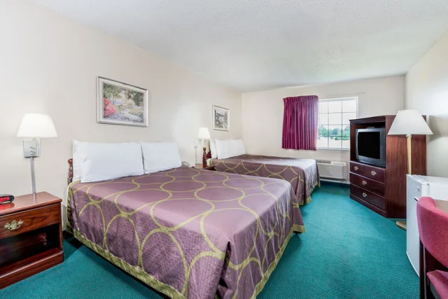 غرفة بسريرين كوين لذوي الإعاقة، Super 8 By Wyndham Jerseyville IL 3/6