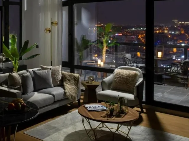 شقة بغرفة نوم واحدة، G Tower Furnished Apartment Rentals Istanbul 1/2