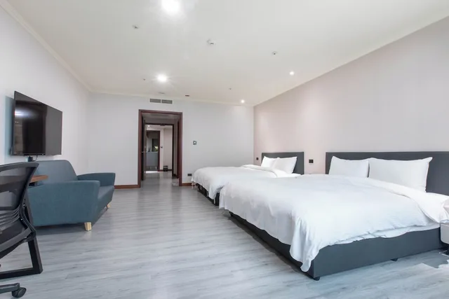 غرفة سوبيريور رباعية بسريرين كوين، Xinshe Hotel - Chungli 1/7