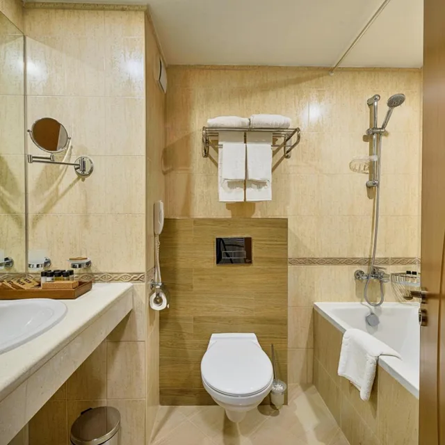 غرفة ديلوكس بسرير مزدوج أو سريرين منفصلين بشرفة، Katarino Spa Hotel 9/9