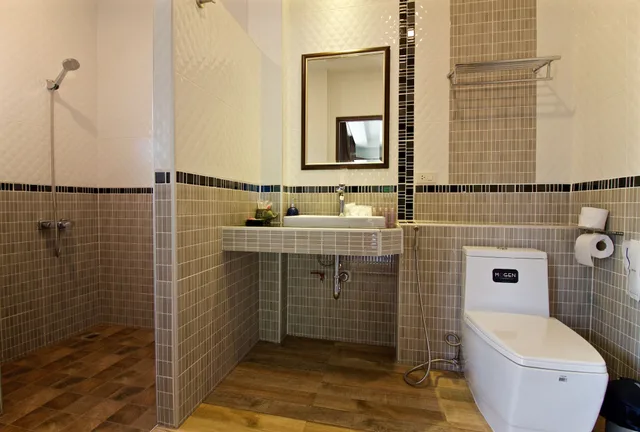 فيلا بسرير كينج وسرير فردي بإطلالة على الجبل بمطبخ صغير، Balcony Villa Koh Tao 4/5