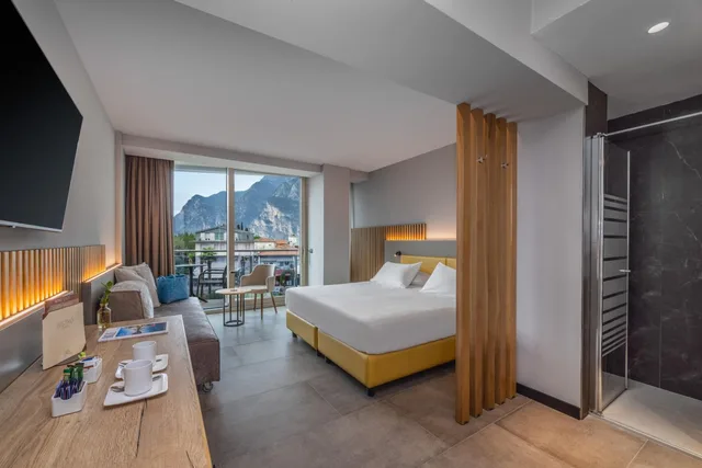 غرفة ديلوكس كبيرة بسرير مزدوج بشرفة، Hotel Garda 7/10