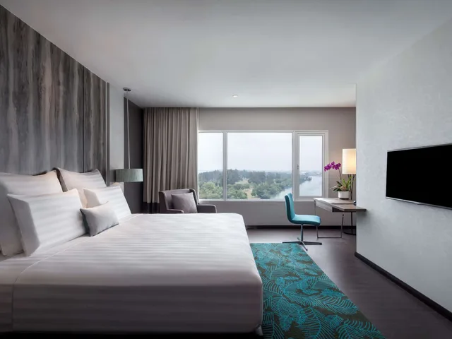 غرفة سوبيريور بسريرين منفصلين بإطلالة على المدينة، Pullman Miri Waterfront 4/8