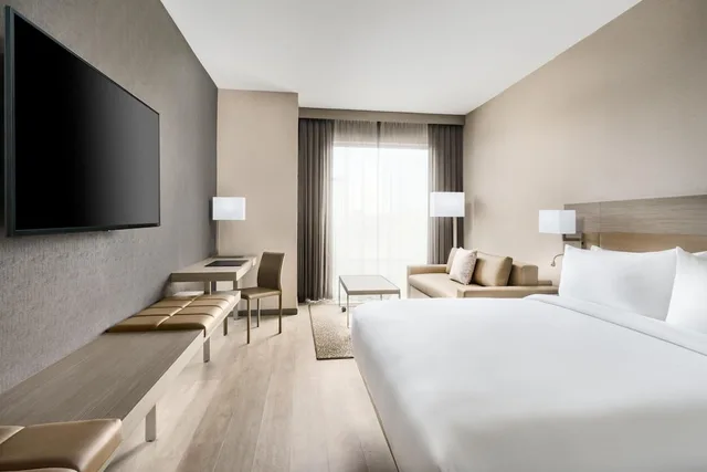 غرفة بسرير كينج مع أريكة لذوي الإعاقة، AC Hotel by Marriott Raleigh Downtown 1/3