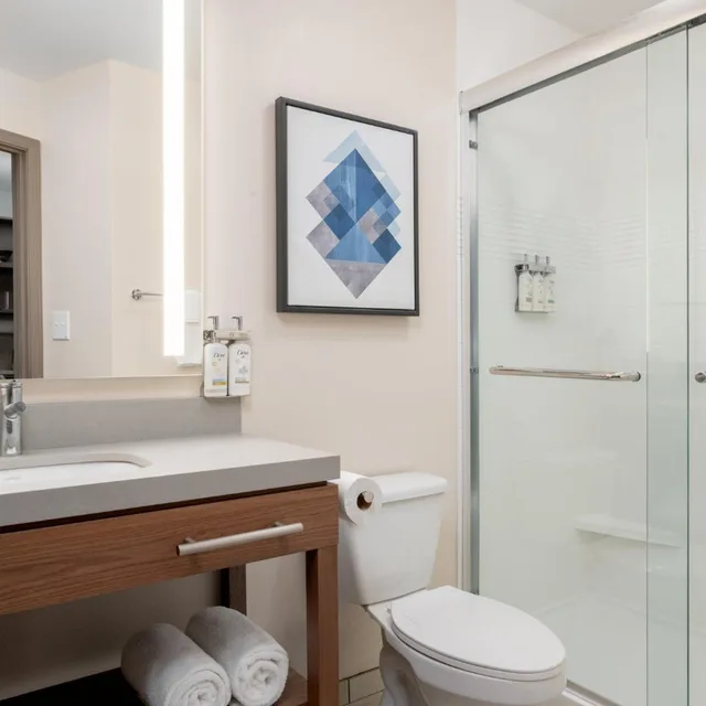 غرفة بسرير كوين لذوي الإعاقة، CANDLEWOOD SUITES MOORESVILLE 4/5