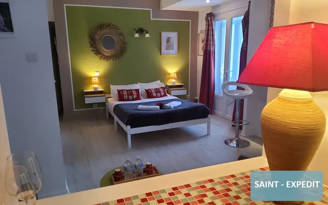 استوديو سوبيريور بسرير مزدوج بشرفة، Au Berceau de Bernadette 8/10