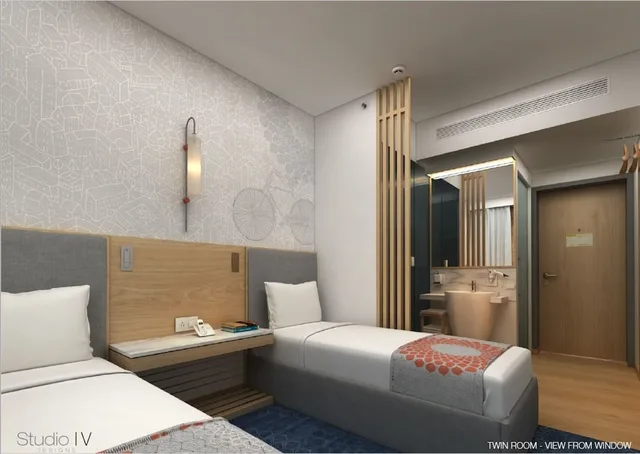 غرفة قياسية بسريرين منفصلين في الطابق العلوي، Holiday Inn Express Chennai Omr Thoraipakkam 3/5