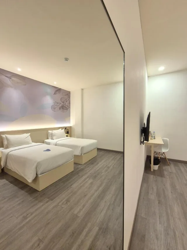 غرفة ديلوكس بسرير مزدوج أو سريرين منفصلين، True Blue Menteng 4/8