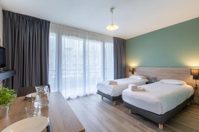 استوديو بسريرين منفصلين بشرفة، Comfort Aparthotel Le Mans 2/5