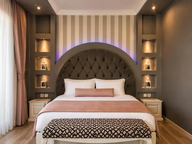 غرفة بسرير كوين بشرفة، AYDER DOGA RESORT 1/4