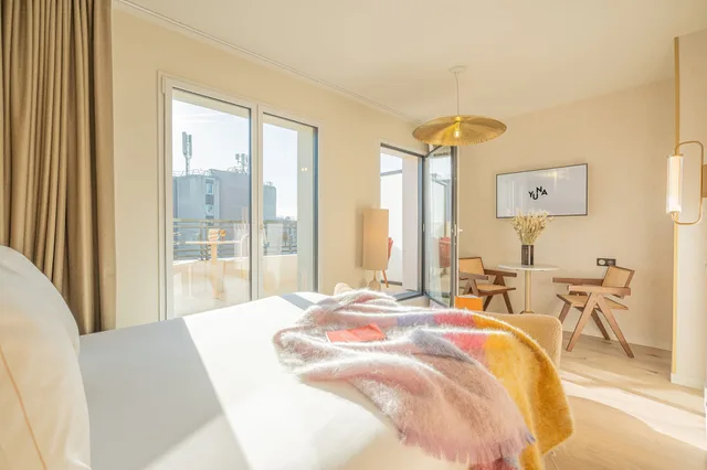 استوديو بريميوم بسرير كوين بشرفة، Yuna Porte Maillot - ApartHotel 5/10