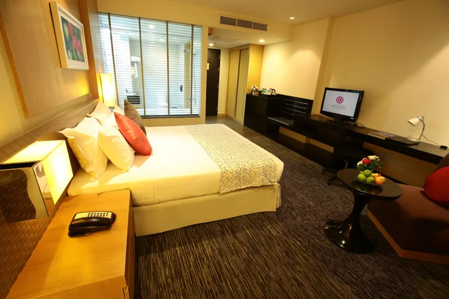 غرفة ديلوكس بسرير كينج بشرفة، Amaranth Suvarnabhumi Hotel 9/19