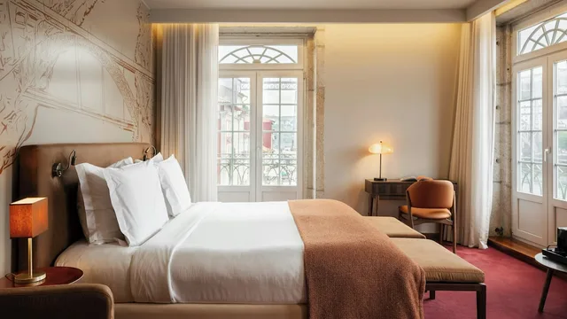 غرفة غراند بسرير مزدوج أو سريرين منفصلين بإطلالة على النهر بشرفة، Pestana Vintage Porto 2/7