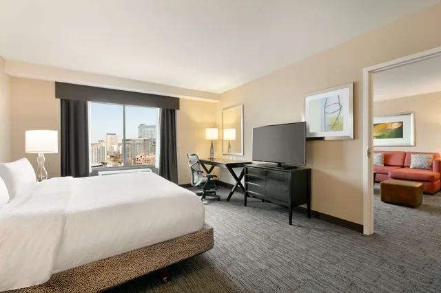 جناح ديلوكس بسرير كينج بغرفة نوم واحدة، Hilton Garden Inn Atlanta Downtown 1/10