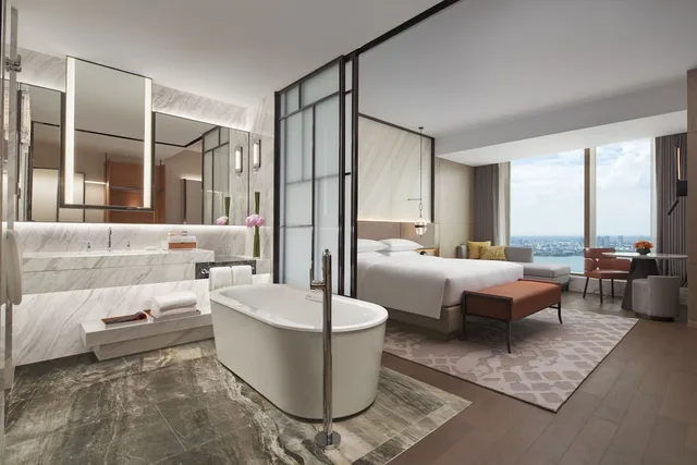 غرفة كلوب بسرير كينج بإطلالة على البحيرة، Hyatt Regency Changshu Kuncheng Lake 4/6