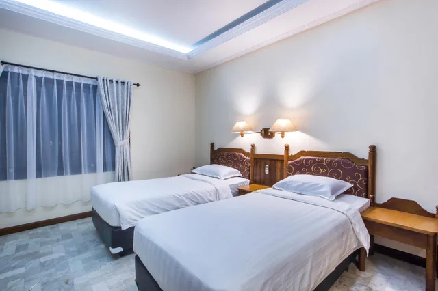 غرفة بسريرين منفصلين، Bali Bungalo Hotel 1/2