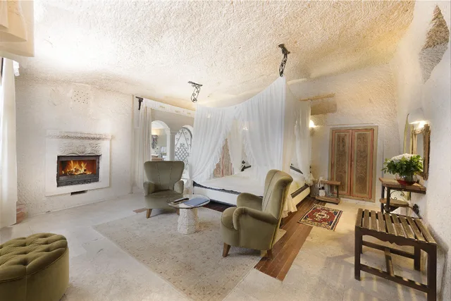 غرفة عائلية بسرير مزدوج وسريرين منفصلين، Anatolian Houses 1/1
