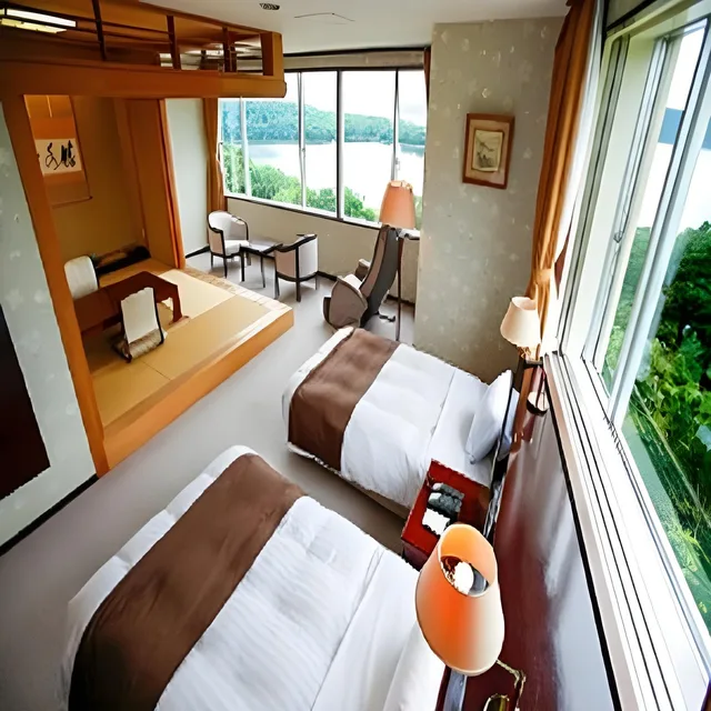 Semi Western, Style, Deluxe, Lake View, New Wing، Abashiri Kanko Hotel 1/1