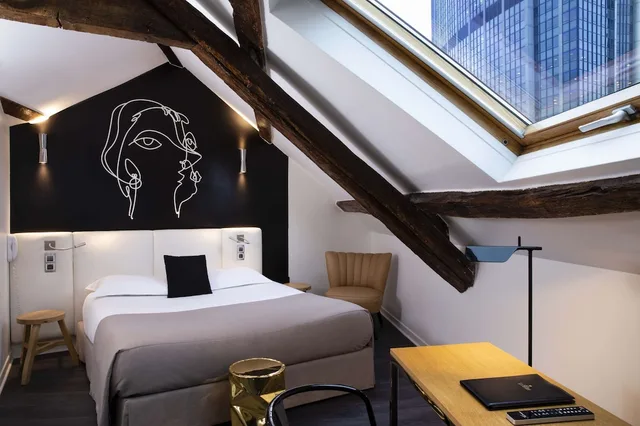 غرفة سوبيريور بإطلالة على المدينة، Hotel Montparnasse Saint Germain 3/7