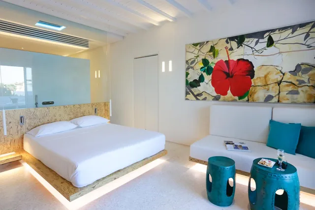 Relax, Suite, Double Bed, Outdoor Jetted Tub، Mykonos Dove Beachfront Hotel 1/10