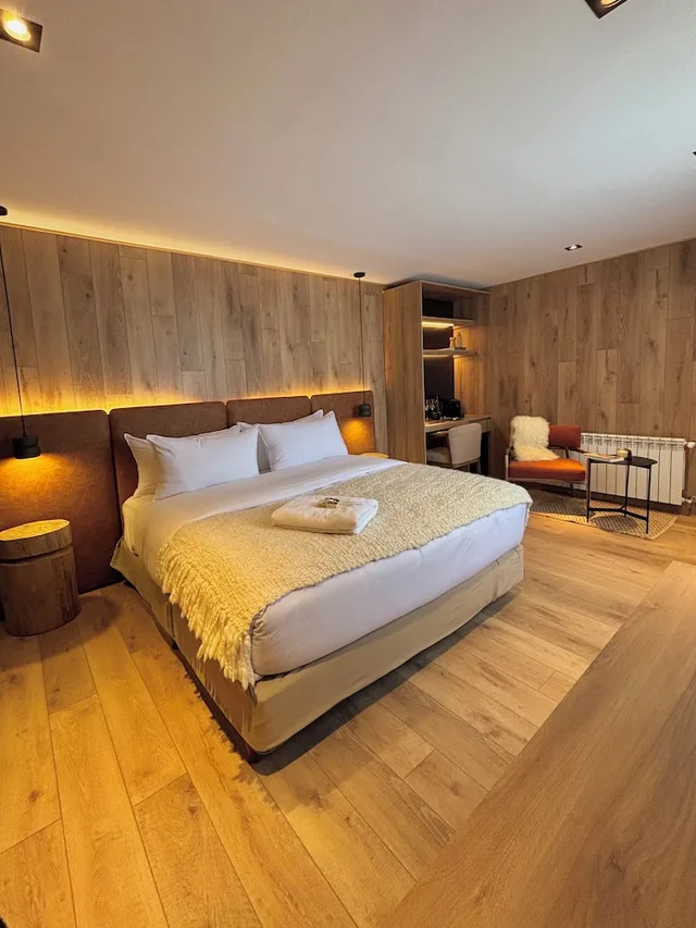 غرفة بريميوم بسرير كينج، Amigo Del Mundo Hosteria Y Apart Hotel 4/9