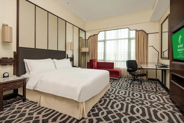 غرفة قياسية بسرير كينج مع دخول صالة النادي، Holiday Inn Guangzhou Airport Zone 2/3