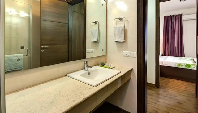 2 Bedrooms, Luxury, Apartment, 1 Queen and 1 Double Bed, Perch Service Apartments - Gurgaon 6/9