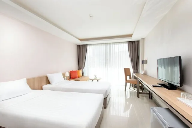 غرفة ديلوكس بسريرين منفصلين بإطلالة على المدينة، Prima Hotel Pattaya 3/10
