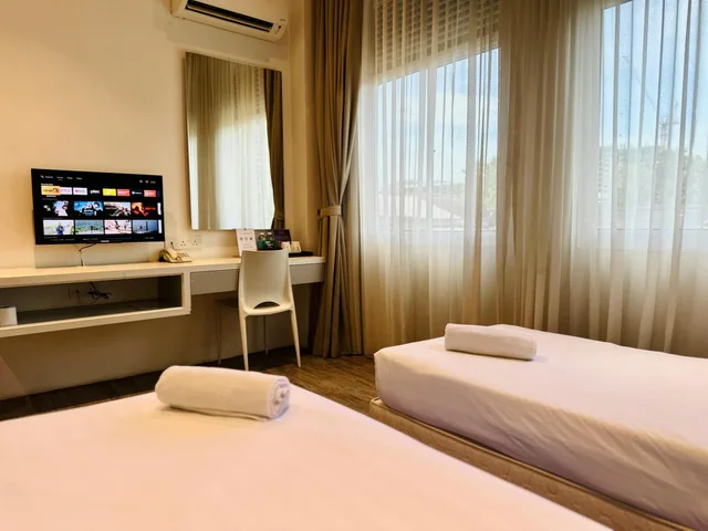غرفة قياسية بسريرين منفصلين، T+ Hotel Macallum 4/7