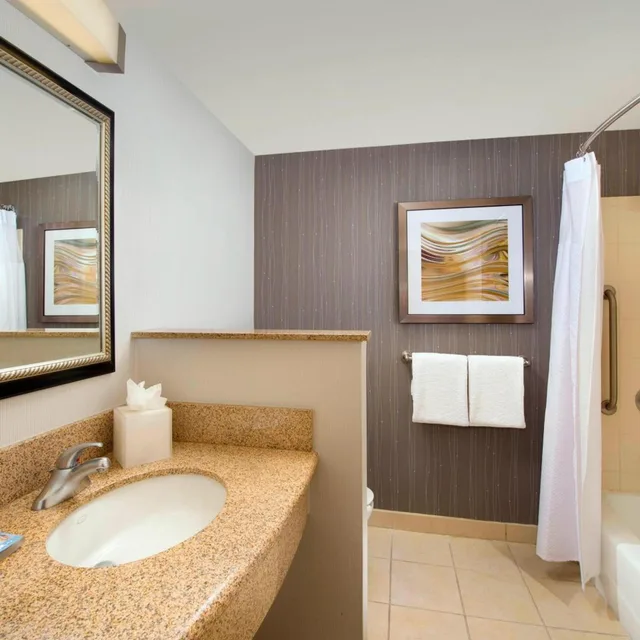 غرفة بسريرين كوين بحوض استحمام لذوي الإعاقة، Courtyard By Marriott San Antonio Seaworld Lackland 3/4